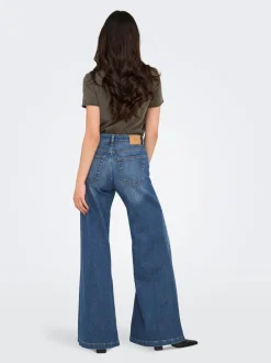 Sale ONLCALIFORNIA Mellemhøj talje Flared fit Jeans Dame Jeans|Jeans
