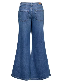 Hot ONLCALIFORNIA Mellemhøj talje Wide leg fit Jeans Dame Jeans|Jeans