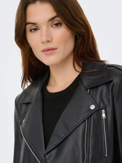 Hot ONLCARMEN Bikerjakke Dame Jakker Og Frakker