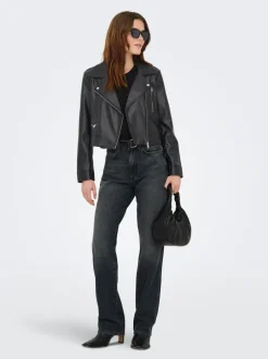 Hot ONLCARMEN Bikerjakke Dame Jakker Og Frakker