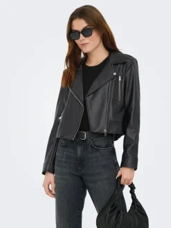 Hot ONLCARMEN Bikerjakke Dame Jakker Og Frakker