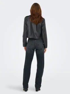 Hot ONLCARMEN Bikerjakke Dame Jakker Og Frakker