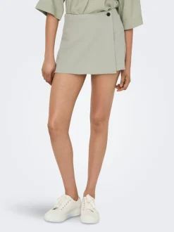 Clearance ONLCARO Hør Nederdel Kort nederdel Dame Nederdele