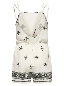 Discount ONLCARO Hør Playsuit Dame Jumpsuits|Shorts