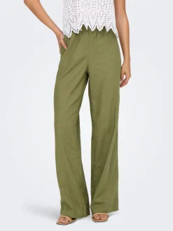 Sale ONLCARO Loose fit Hør Bukser Dame Bukser