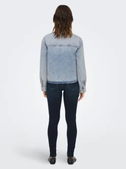 Sale ONLCASSIE Denim-skjorte Dame Double Denim|Skjorter