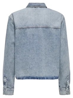 Sale ONLCASSIE Denim-skjorte Dame Double Denim|Skjorter