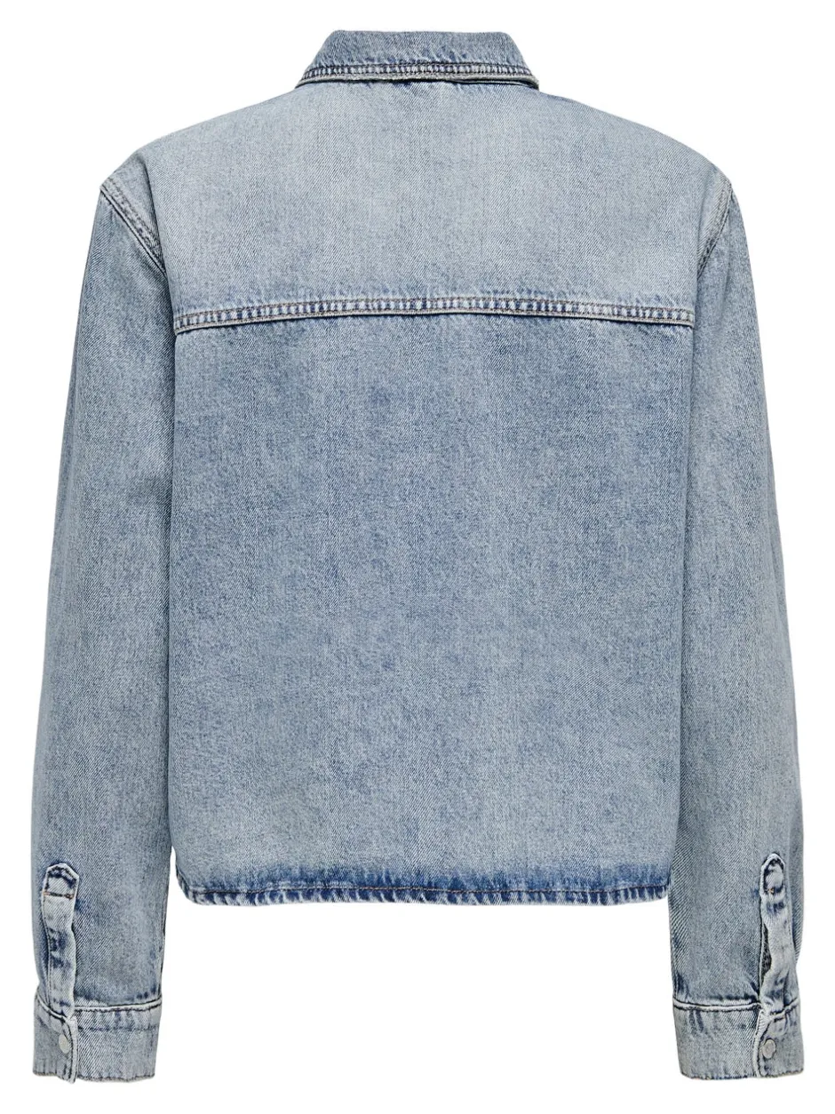 Sale ONLCASSIE Denim-skjorte Dame Double Denim|Skjorter
