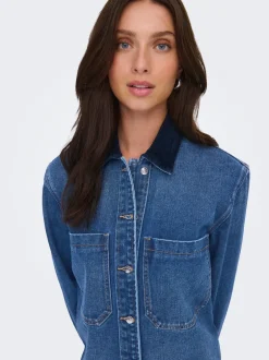New ONLCASSIE Denim-skjorte Dame Skjorter