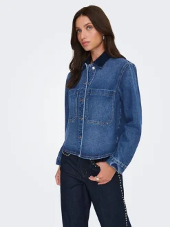 New ONLCASSIE Denim-skjorte Dame Skjorter