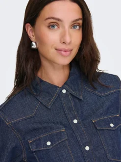 Online ONLCHARLIZE Denim-skjorte Dame Double Denim|Skjorter