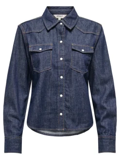 Online ONLCHARLIZE Denim-skjorte Dame Double Denim|Skjorter