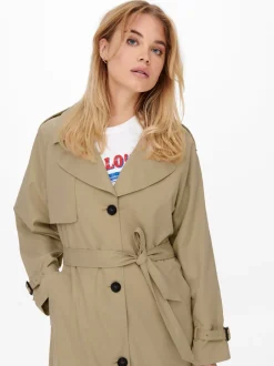 Sale -ONLCHLOE Trenchcoat Dame Jakker Og Frakker