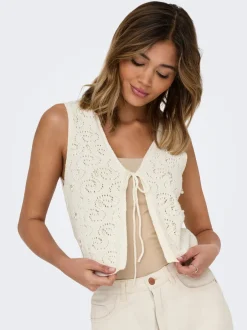 Online ONLCHLOE Vest Dame Strik & Cardigans