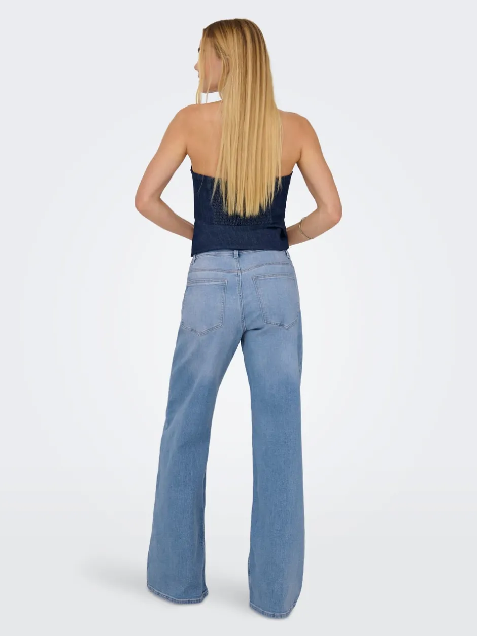 New ONLCHRIS Lav talje Wide leg fit Jeans Dame Jeans|Jeans