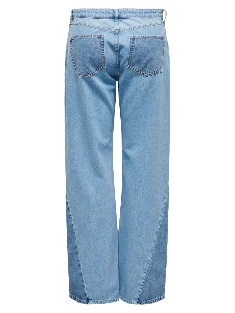 ONLCOBAIN Mellemhøj talje Wide leg fit Jeans Dame Jeans|Jeans