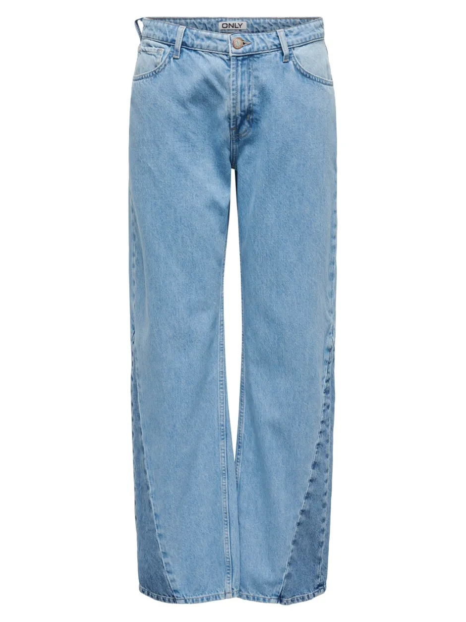 ONLCOBAIN Mellemhøj talje Wide leg fit Jeans Dame Jeans|Jeans
