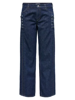 Sale ONLCOBAIN Mellemhøj talje Wide leg fit Jeans Dame Jeans|Jeans
