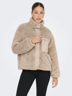 Clearance ONLCONTACT Teddy-frakke Dame Jakker Og Frakker