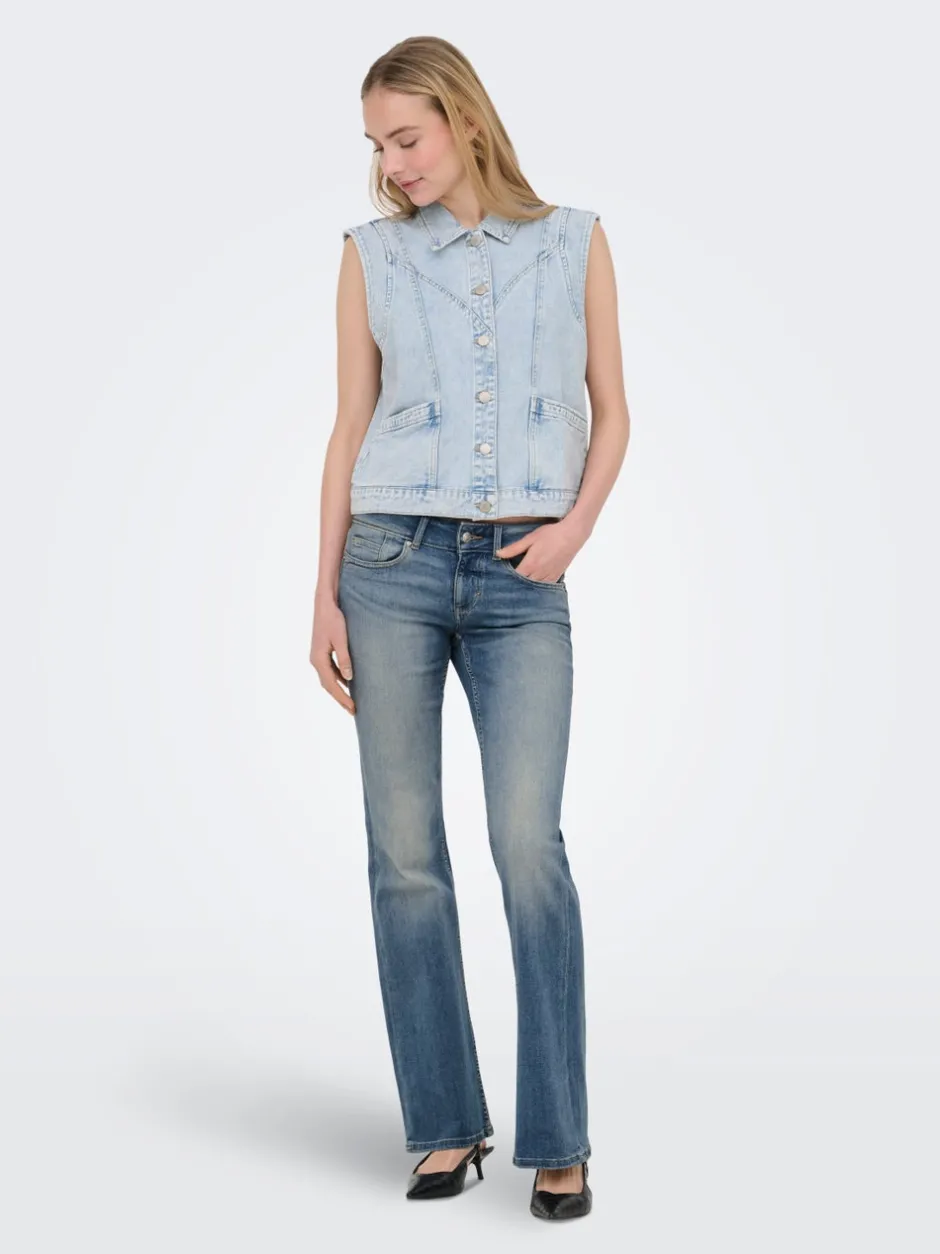 Best ONLCORAL Lav talje Flared fit Jeans Dame Jeans|Jeans