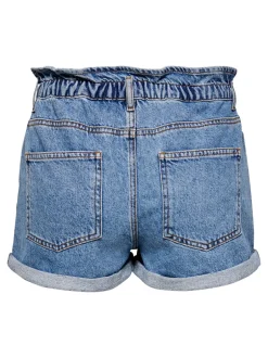 Hot ONLCUBA Høj talje Relaxed fit Denim-shorts Dame Shorts|Double Denim