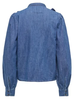 Hot ONLDASHA-SEVIGNY Denim-skjorte Dame Skjorter