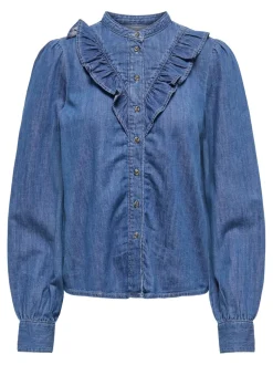 Hot ONLDASHA-SEVIGNY Denim-skjorte Dame Skjorter