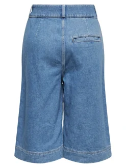Online ONLDAVINA Mellemhøj talje Regular fit Denim-shorts Dame Shorts|Double Denim