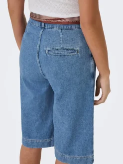 Online ONLDAVINA Mellemhøj talje Regular fit Denim-shorts Dame Shorts|Double Denim
