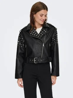 Best ONLDESTINY Bikerjakke Dame Jakker Og Frakker
