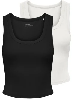 New ONLEASY 2-pack Tanktop Dame Toppe
