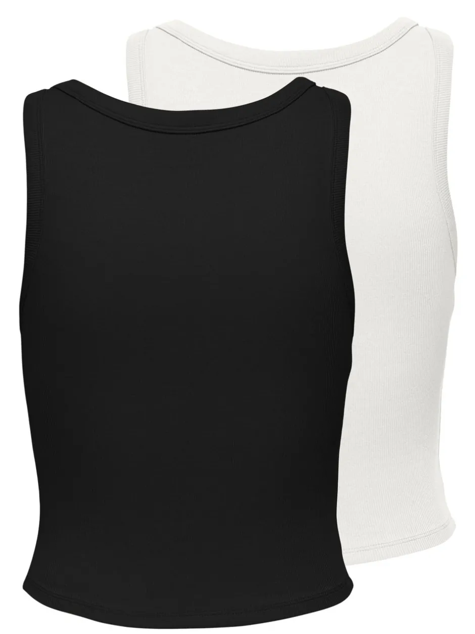 New ONLEASY 2-pack Tanktop Dame Toppe