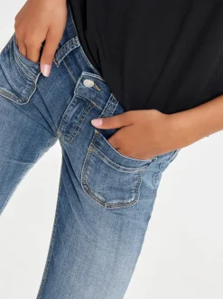 Discount ONLEBBA Lav talje Slim fit Jeans Dame Jeans|Jeans