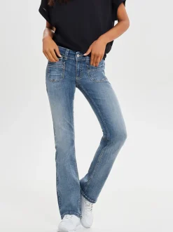 Discount ONLEBBA Lav talje Slim fit Jeans Dame Jeans|Jeans