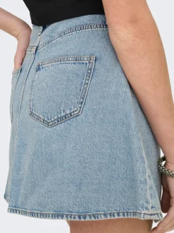 Outlet ONLEDEN Denim Denim-nederdel Kort nederdel Dame Nederdele|Denimnederdele