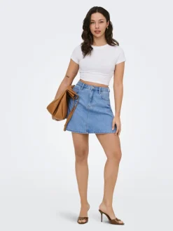 New ONLEDEN Denim-nederdel Kort nederdel Dame Nederdele