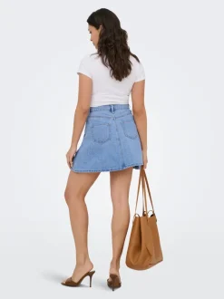 New ONLEDEN Denim-nederdel Kort nederdel Dame Nederdele