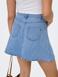 New ONLEDEN Denim-nederdel Kort nederdel Dame Nederdele