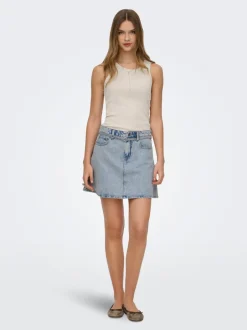 Hot ONLEDEN Denim-nederdel Kort nederdel Dame Nederdele