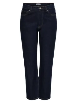 ONLELISA Mellemhøj talje Straight fit Ankellængde Jeans Dame Jeans|Jeans