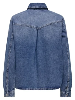 Sale ONLELLA Denim-skjorte Dame Skjorter