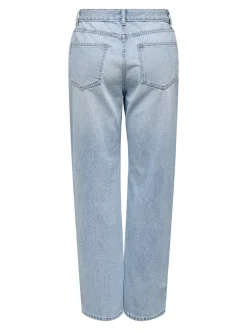 Online ONLELLA Mellemhøj talje Straight fit Jeans Dame Jeans|Jeans