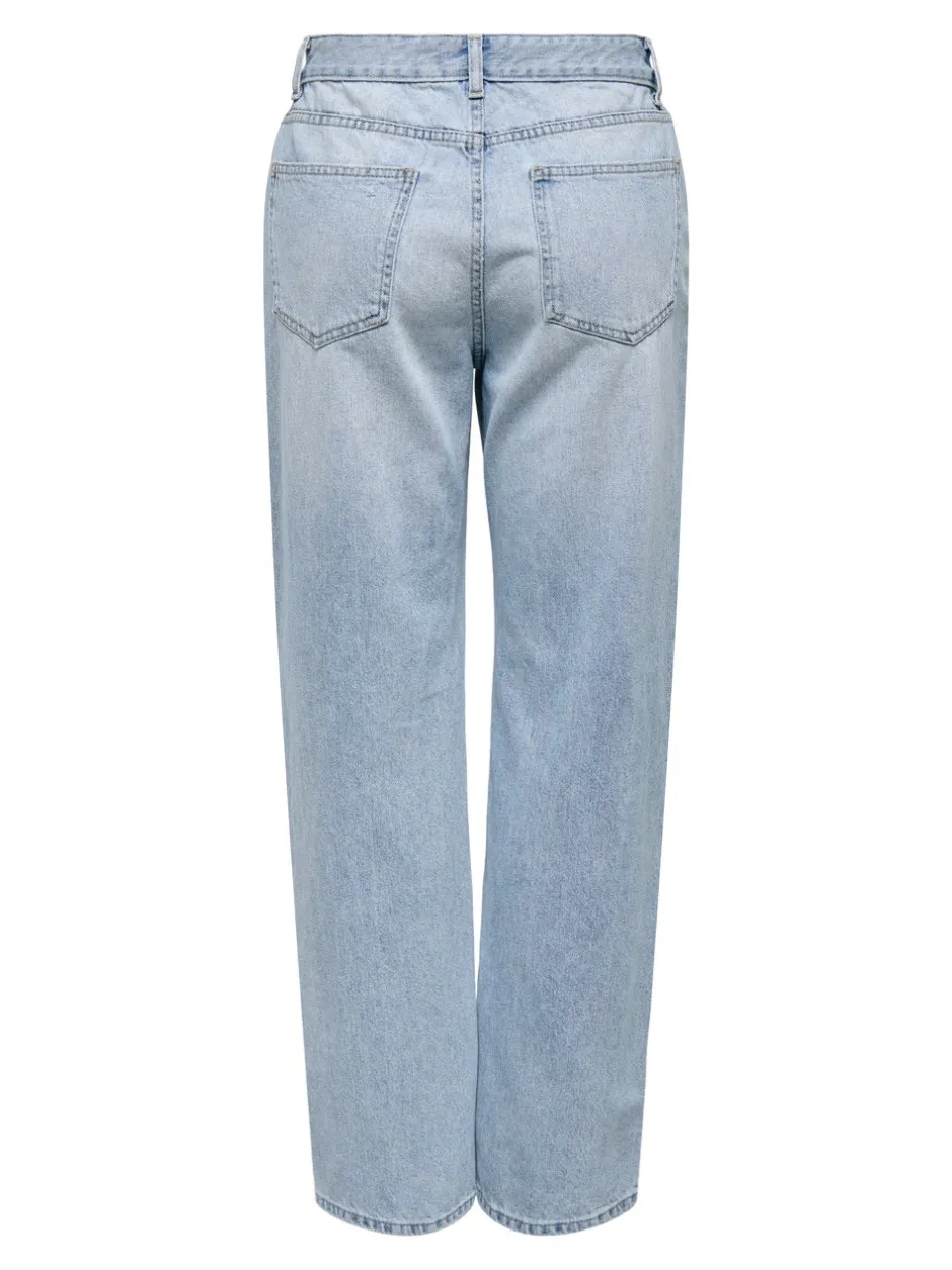 Online ONLELLA Mellemhøj talje Straight fit Jeans Dame Jeans|Jeans