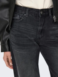 Outlet ONLELLA Mellemhøj talje Wide leg fit Jeans Dame Jeans|Jeans