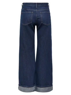 Best ONLELLA Mellemhøj talje Wide leg fit Jeans Dame Jeans|Jeans