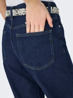 Best ONLELLA Mellemhøj talje Wide leg fit Jeans Dame Jeans|Jeans
