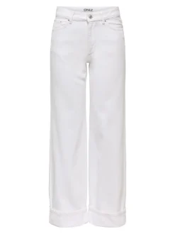Online ONLELLA Mellemhøj talje Wide leg fit Jeans Dame Jeans|Jeans