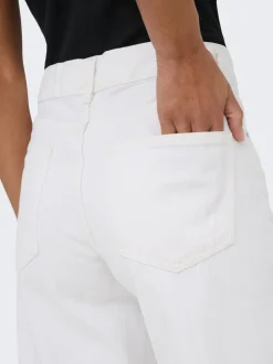 Online ONLELLA Mellemhøj talje Wide leg fit Jeans Dame Jeans|Jeans