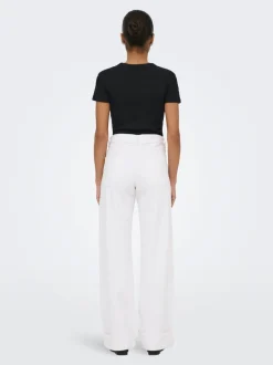 Online ONLELLA Mellemhøj talje Wide leg fit Jeans Dame Jeans|Jeans