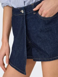 Sale ONLELVIRA Regular fit Skorts Dame Nederdele|Denimnederdele